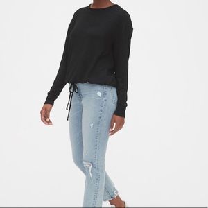 GAP tie hem sweater/top